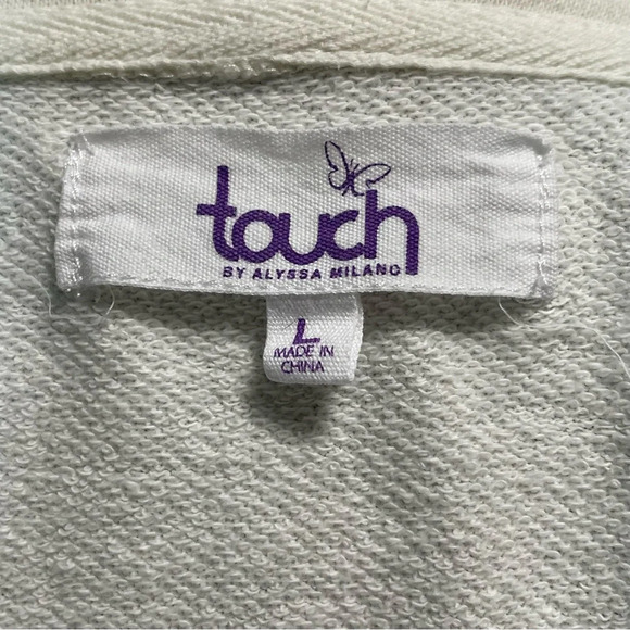 Los Angeles Kings Touch by Alyssa Milano Cream Weekend Raglan Pullover Hoodie - Picture 8 of 9